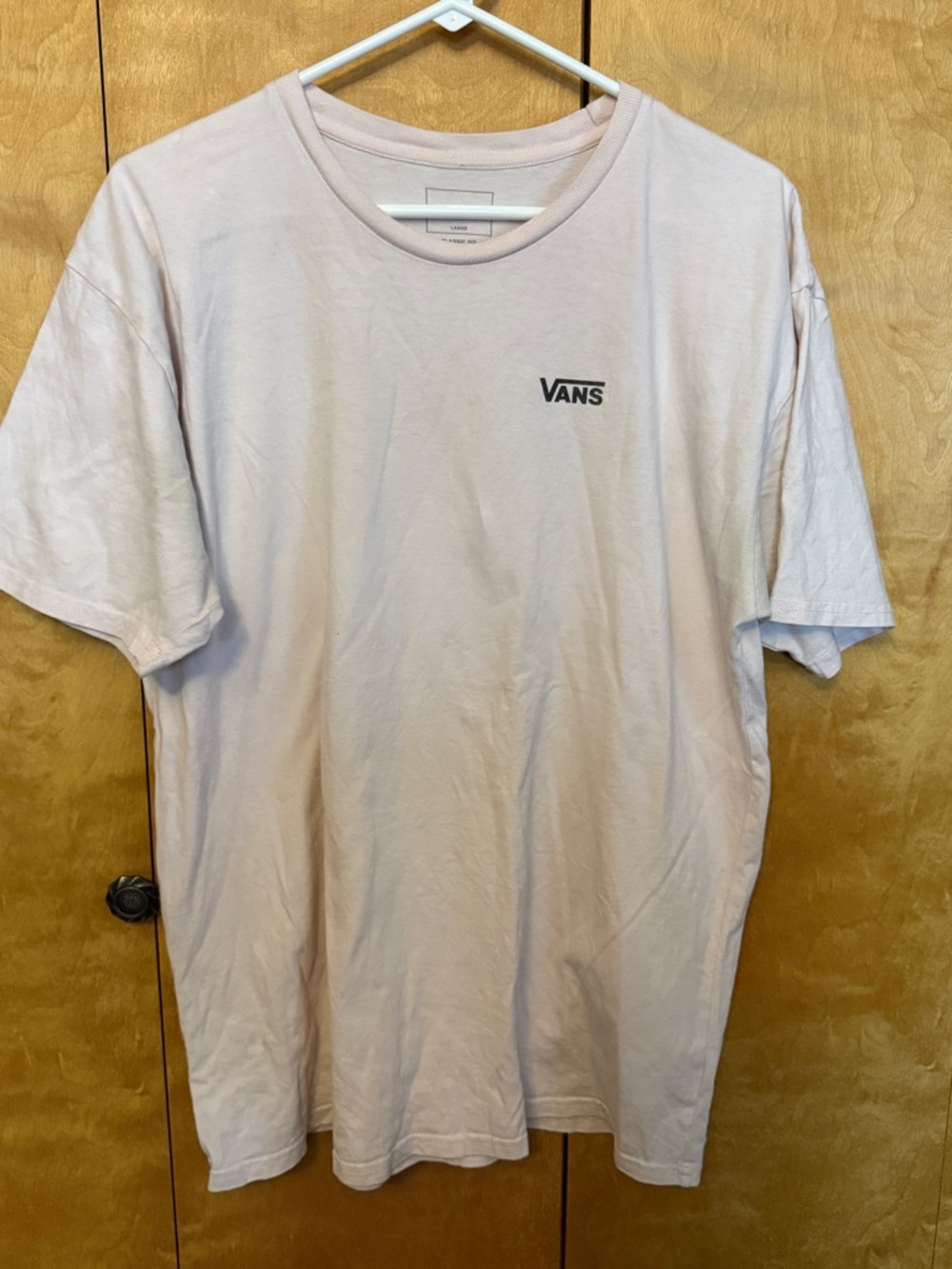 Vans Classic Fit Men's Crewneck T-Shirt  Pink Men’s Size Large